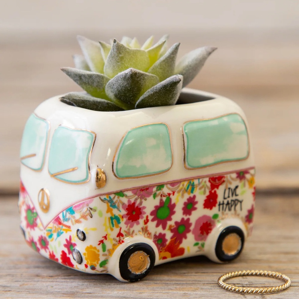 Tiny Faux Succulents - Van